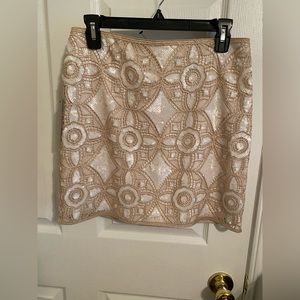Beaded short skirt